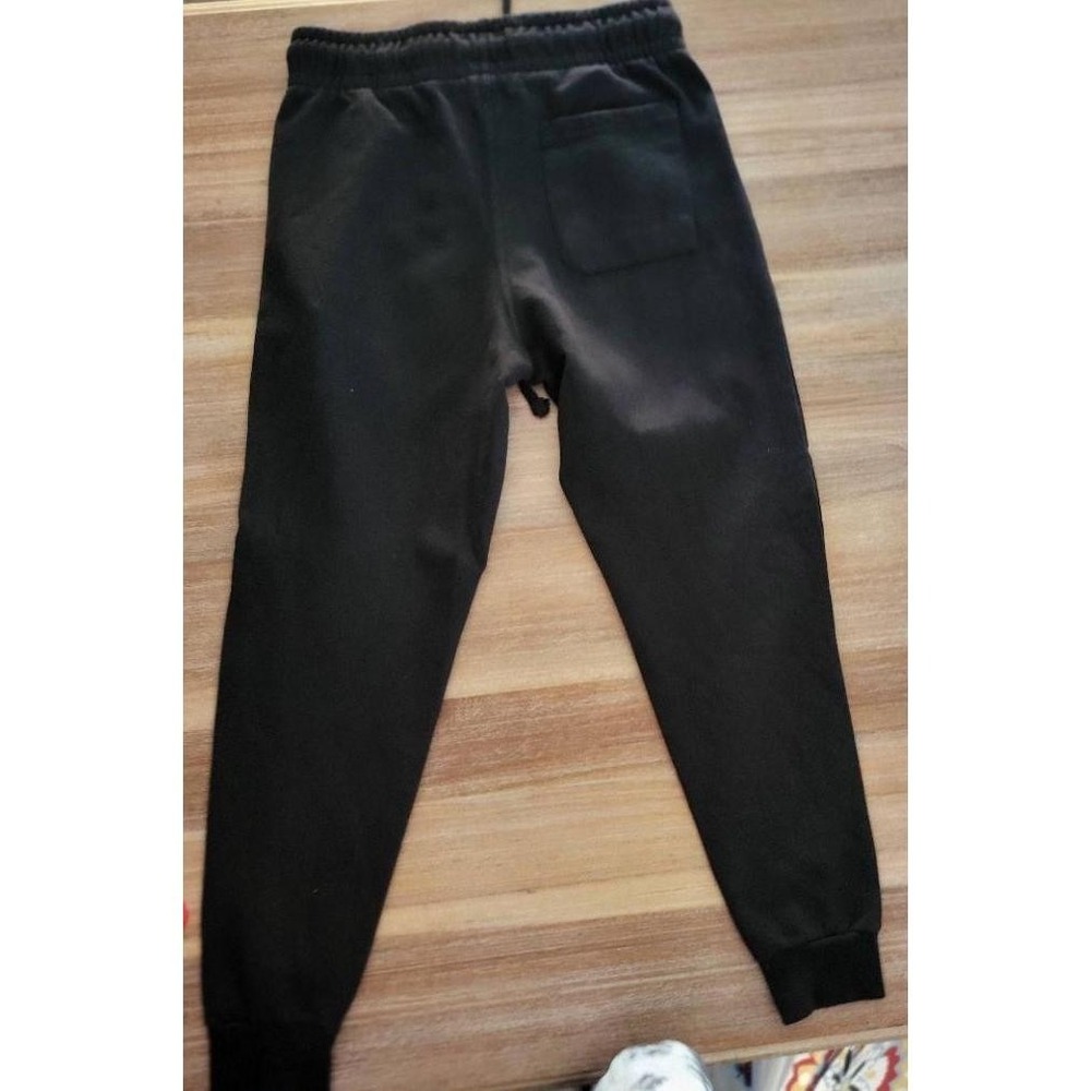 Yours Truly Sweatpants Womens Size M Black Joggers Butterfly Print Drawstring - Picture 6 of 7